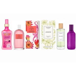 LOTE 18 DE MUJER: VICTORIO & LUCCHINO N 19 150 ML # + CHANSON D EAU JASMINE EDT 100 ML # + HAWAIIAN TROPIC PINK RETREAT BRUME PERFUME 250 ML # + NIKE PURPLEMOOD WOMAN EDT 100 ML # (sin caja) TESTER