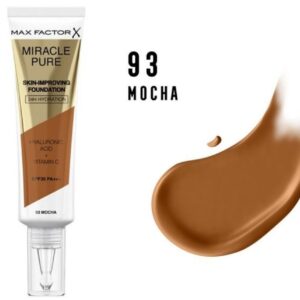 MAX FACTOR MIRACLE PURE SKIN IMPROVING FOUNDATION SPF30 93 MOCHA 30 ML