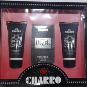 SET CHARRO BLACK 30ML + GEL 100 ML + BODY LOTION REGULAR 100 ML