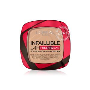 LOREAL INFAILLIBLE 24H FRESH WEAR FOUNDATION IN A POWDER 120 VANILLA 9 GRAMOS