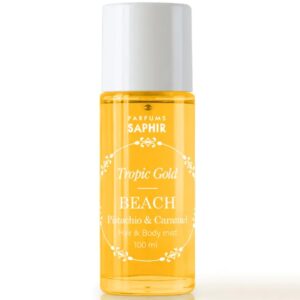 SAPHIR TROPHIC BEACH PISTACHO AND CARAMEL HAIR AND BODY MIST 100 ML TESTER # (CAJA GENERICA)
