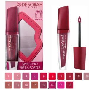 DEBORAH MILANO RED TOUCH COMFORT MAT LIPSTICK Cherry Red N 08 5 ML + ESPEJO DE REGALO REGULAR