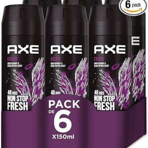 PACK 6 UNIDADES DESODORANTE PRAY AXE EXCITE FRESH 150 ML REGULAR