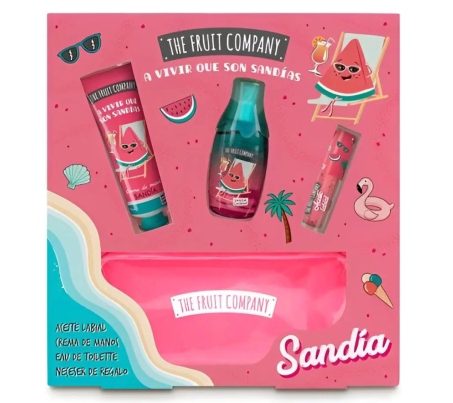 SET THE FRUIT COMPANY A VIVIR QUE SON SANDIAS 40 ML + CREMA MANOS + LABIAL REGULAR