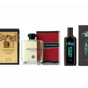 LOTE 1 DE HOMBRE: ANTONIO BANDERAS THE GOLDEN SECRET EDT 100 ML TESTER # (CAJA GENERICA) + SPRINGFIELD EDT 100 ML TESTER # (CAJA GENERICA) + NIKE MAN A SPICY ROAD URBANITE EDT 75 ML TESTER # (CAJA GENERICA) + NIKE GOLD EDITION MAN EDT 100 ML