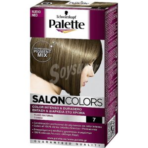 SCHWARZKOPF PALETTE SALON COLORS 7 RUBIO NATURAL 110 ML REGULAR