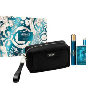 SET VERSACE EROS EDT 100 ML + MINIATURA + NECESER REGULAR