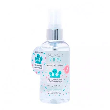 SEVEN KIDS AGUA DE COLINIA CON PREBIOTICOS BAJO EN ALCOHOL 100 ML TESTER # (CAJA GENERICA)